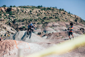 Racers test out the trails before race day.