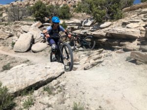 Dana VanVoorhees races the 2nd Annual Grand Enduro in 2018.